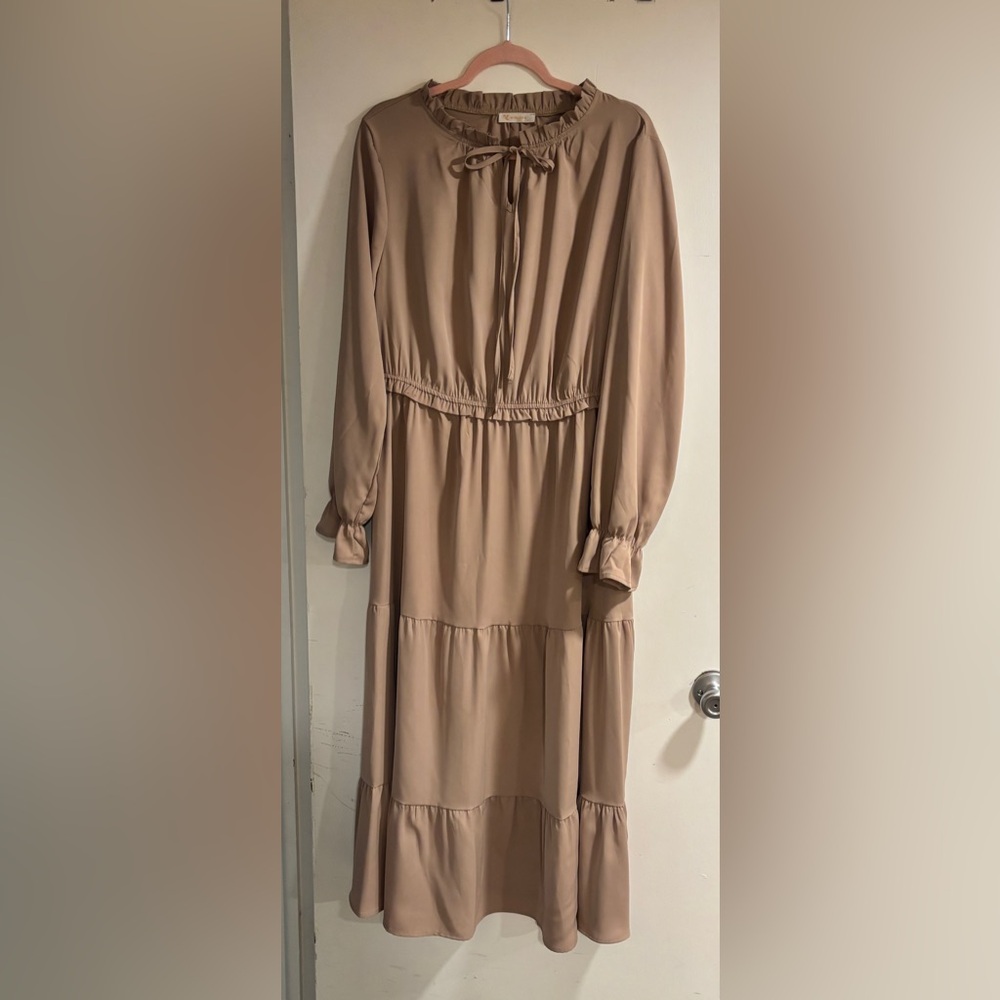 🛑Sold🛑Kirundo Tan Dress Size XL